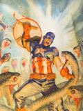 Captain America印花T恤