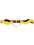 wavy gold hoop detail belt
