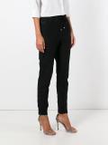 drawstring cropped lace trousers