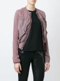 zipped bomber jacket