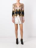 embroidered glass mini dress