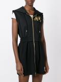 skull print hoodie dress