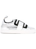 metallic slip-on sneakers