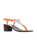 crystal embellished sandals 