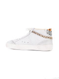 detailed hi-top sneakers
