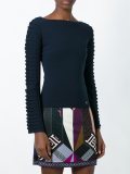 ribbed sleeve jumper