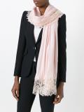 lace detail scarf