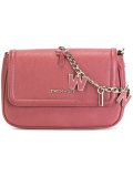 lettered chain shoulder bag