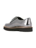 metallic lace-up shoes