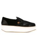 'Coconut' platform slip-ons