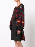 'Eagles' embroidered midi dress