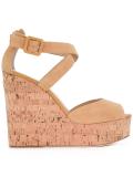 peep toe wedge sandals