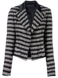 striped fitted jacket