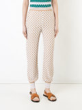 knitted tapered trousers 