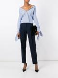 tailored straight trousers