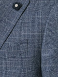 two-piece check suit