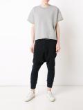 boxy short-sleeve sweatshirt