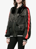 bomber jacket with contrasting arms 