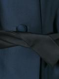 funnel neck belted coat