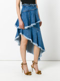 ruffle asymmetric skirt