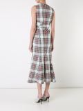 checked midi dress