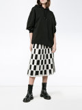 check pleated skirt