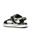snake print platform sandals