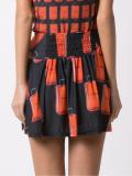 printed A-line skirt