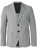gingham plaid sleeves blazer