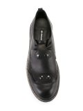 patch detail lace up shoes