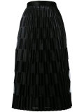 sheer pleated skirt