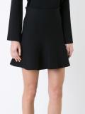 crepe knit ruffle skirt