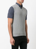 v-neck sleeveless jumper
