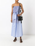 seersucker strapless dress