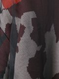 abstract pattern zipped jacket