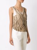 wrap mesh waistcoat