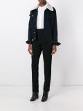 piping detail high waisted trousers