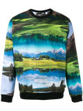 landscape print sweatshirt