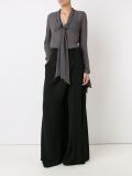 v-neck longsleeved bodysuit