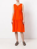 ruffled flared dress