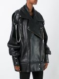 oversized leather jacket 