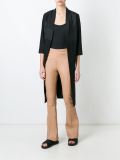 flared leather trousers