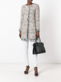 frayed edge tweed jacket