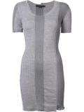 ribbed panel dress