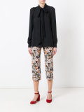 3/4 length, floral print trousers
