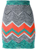 zigzag knit skirt 