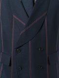 striped three-piece suit 