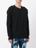 distressed sweatshirt