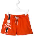 skull and crossbones swim trunks