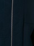 collarless zip jacket